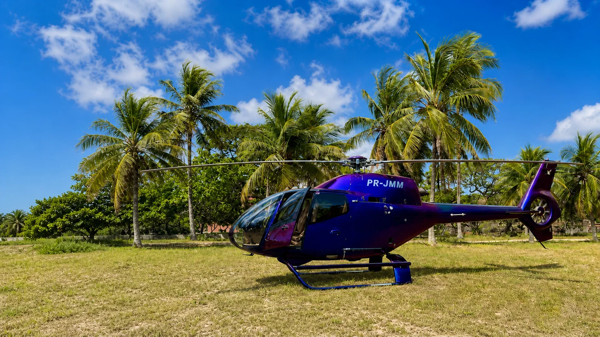 Helicóptero no Nomad's Lagoa